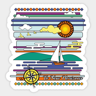 To New Horizons Sticker